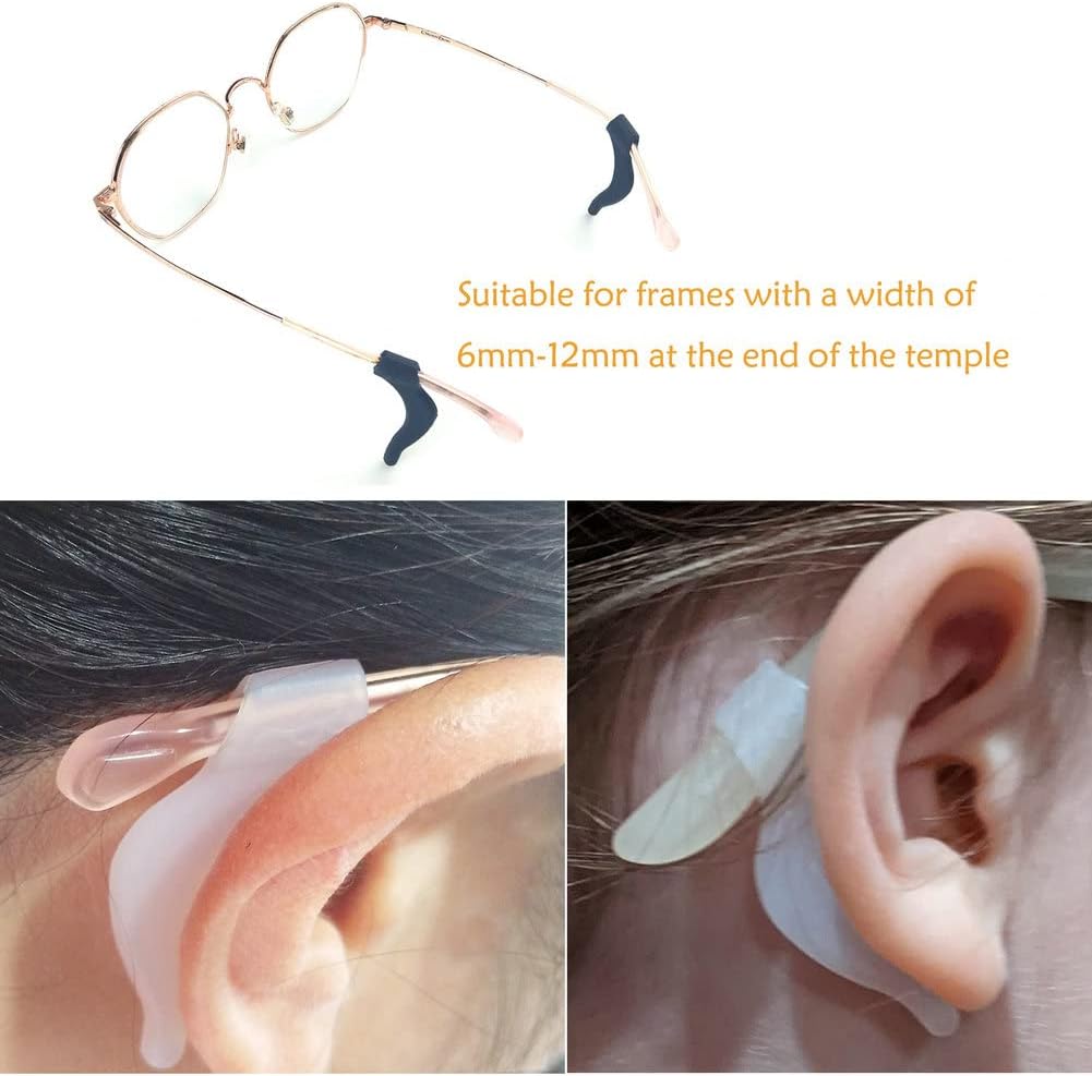 20Pairs Glasses Anti-slip Silicone Ear Clip, Glasses Holder With Storage Box, Safety Eyewear Retainers, Eyeglass Ear Grips for Sports Glass Sunglasses Reading — image 4