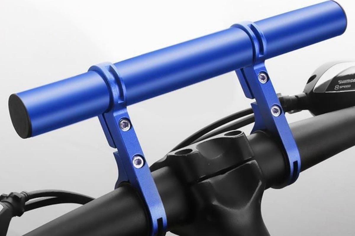 20cm Aluminum Alloy Bicycle Handlebar Extender Mount - Blue โ image 4