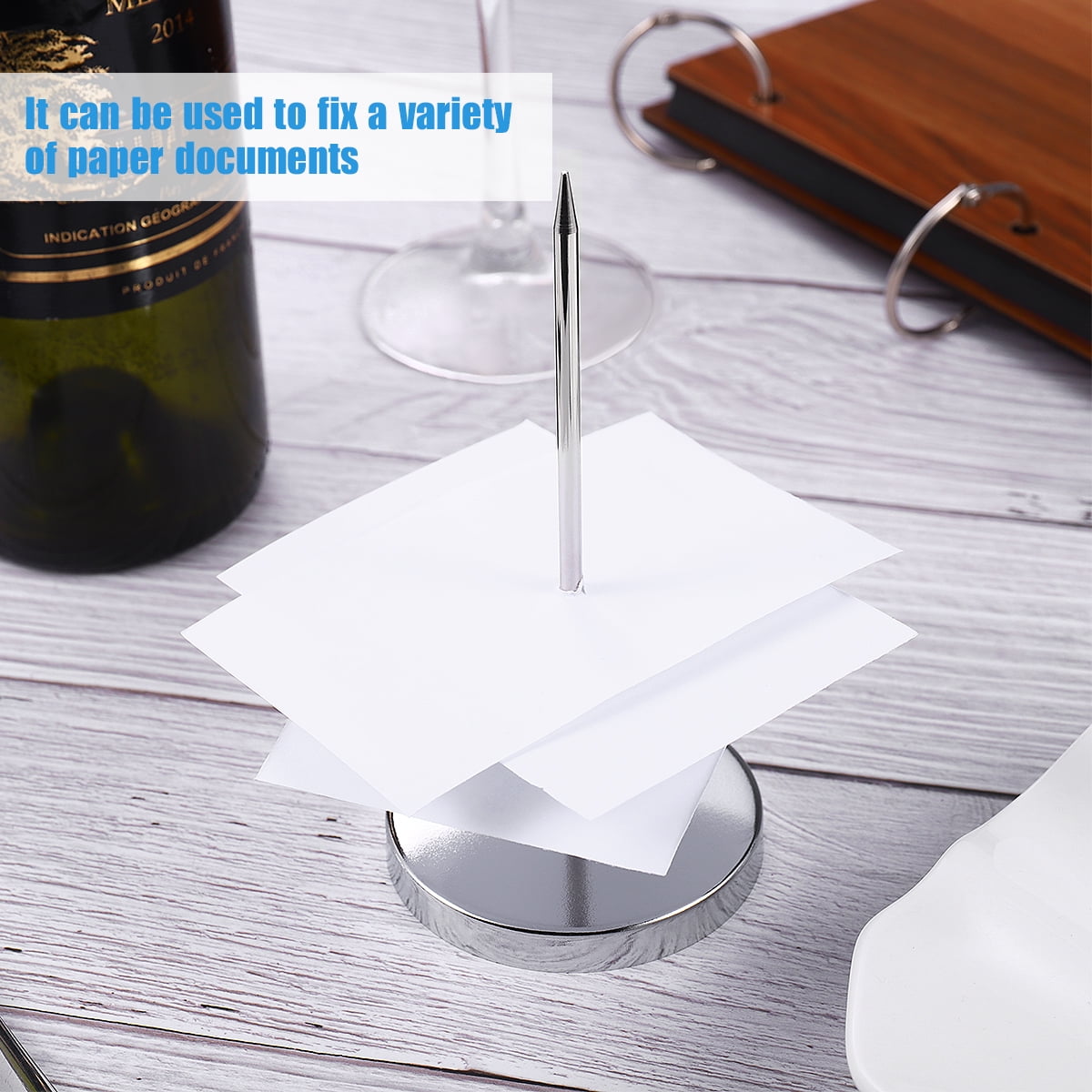 Restaurant Bill Holder Metal 3Pcs 5.5x2.8x0.3Inch Busy Environments Silver — image 6