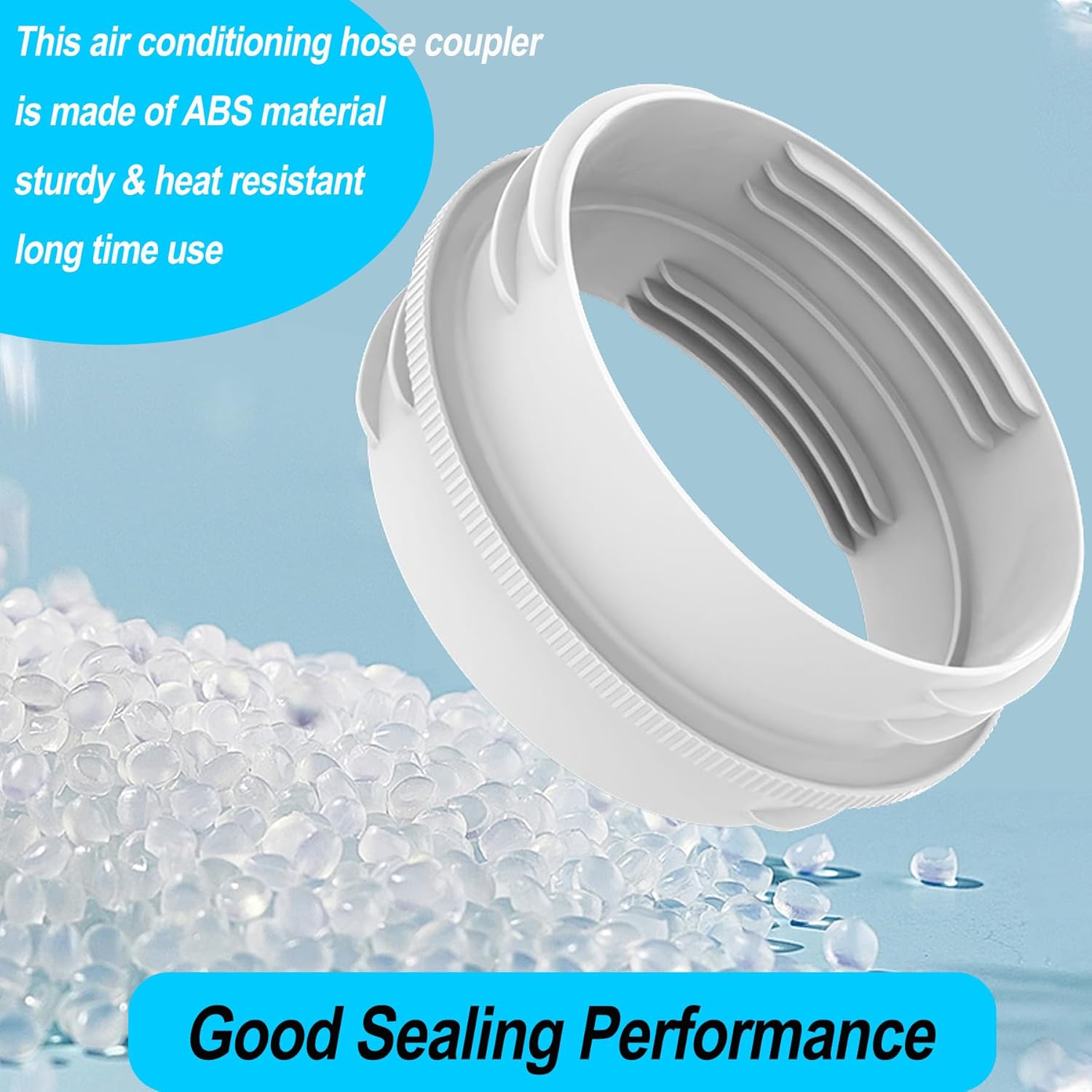 Portable Air Conditioner Exhaust Hose Connector, Both 5.1"/5.9" Exhasut Vent Hoses with Clockwise & Counter Clockwise, Universal Mobile AC Unit Vent Hose — image 4
