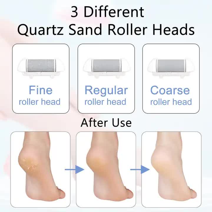 Blue Rechargeable Electric Foot File Callus Remover with LED Display and USB Charging — image 4