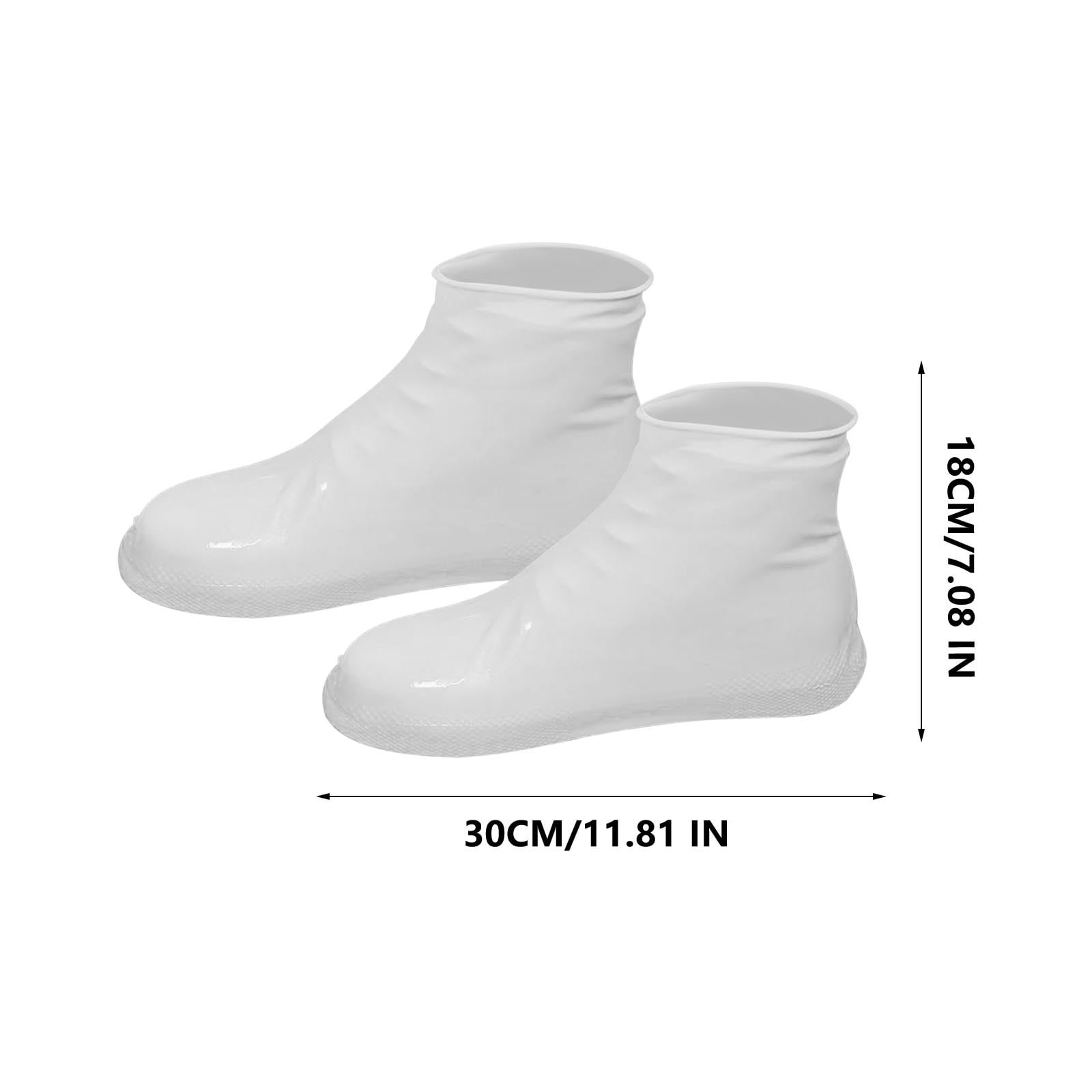 1 Pair Reusable Silicone Waterproof Shoe Covers, Non Slip Rain Overshoes for Men and Women, Thickened Protection for Walking, Blue — image 6