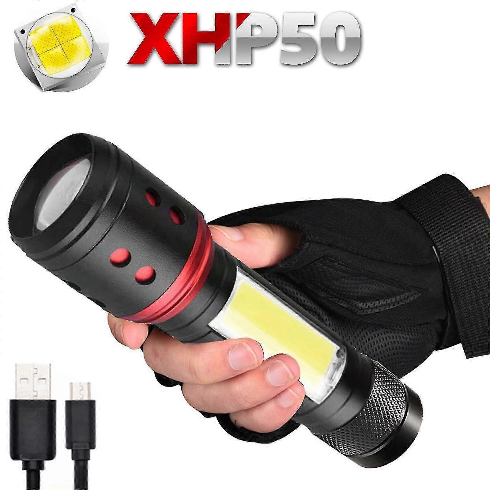 Super Bright LED Tactical Flashlight Zoomable Rechargeable with Multiple Modes — image 4