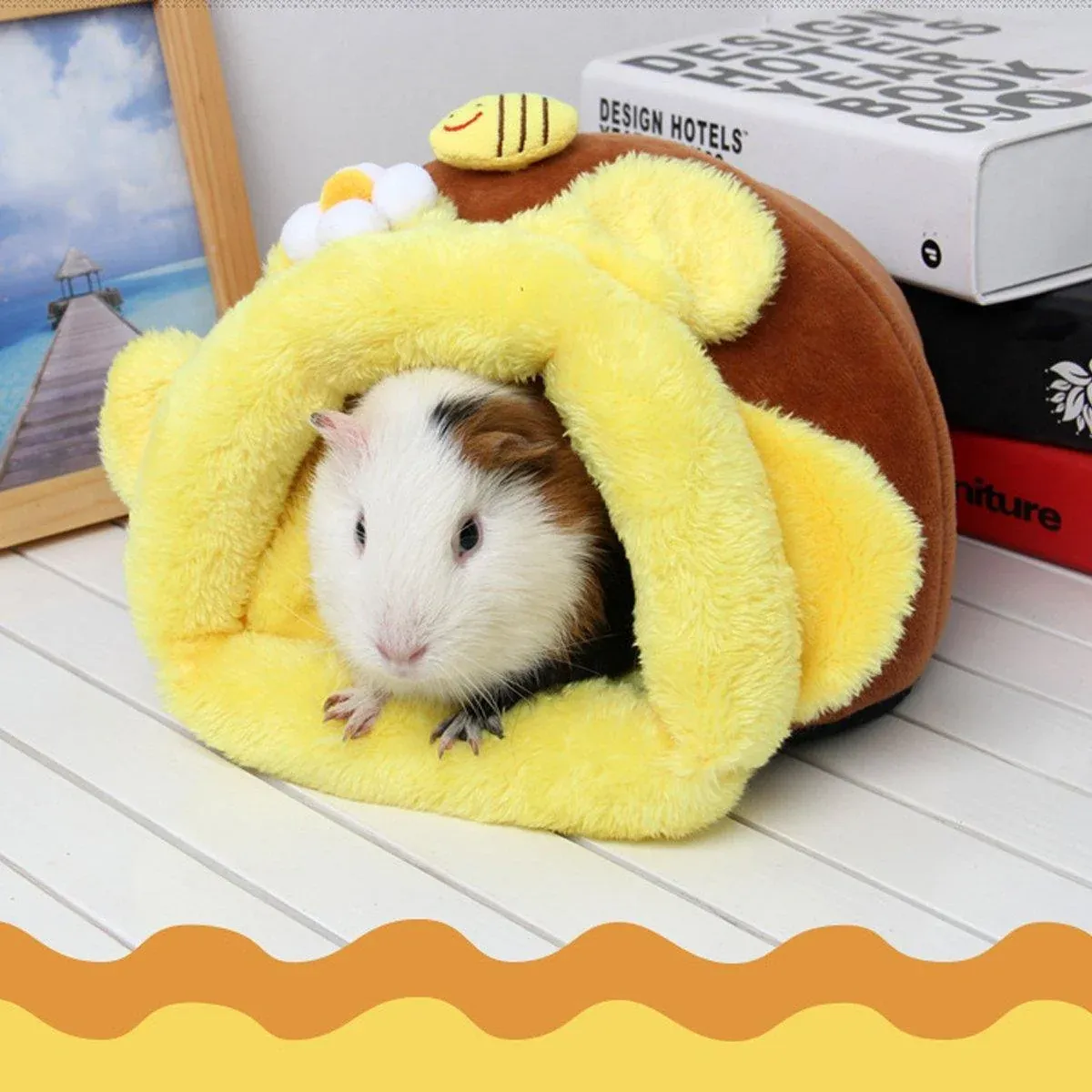 Wear-resistant Pet Bird Nest Cotton Padded Small Animal Bed Cozy Honeypot Design - S — image 4