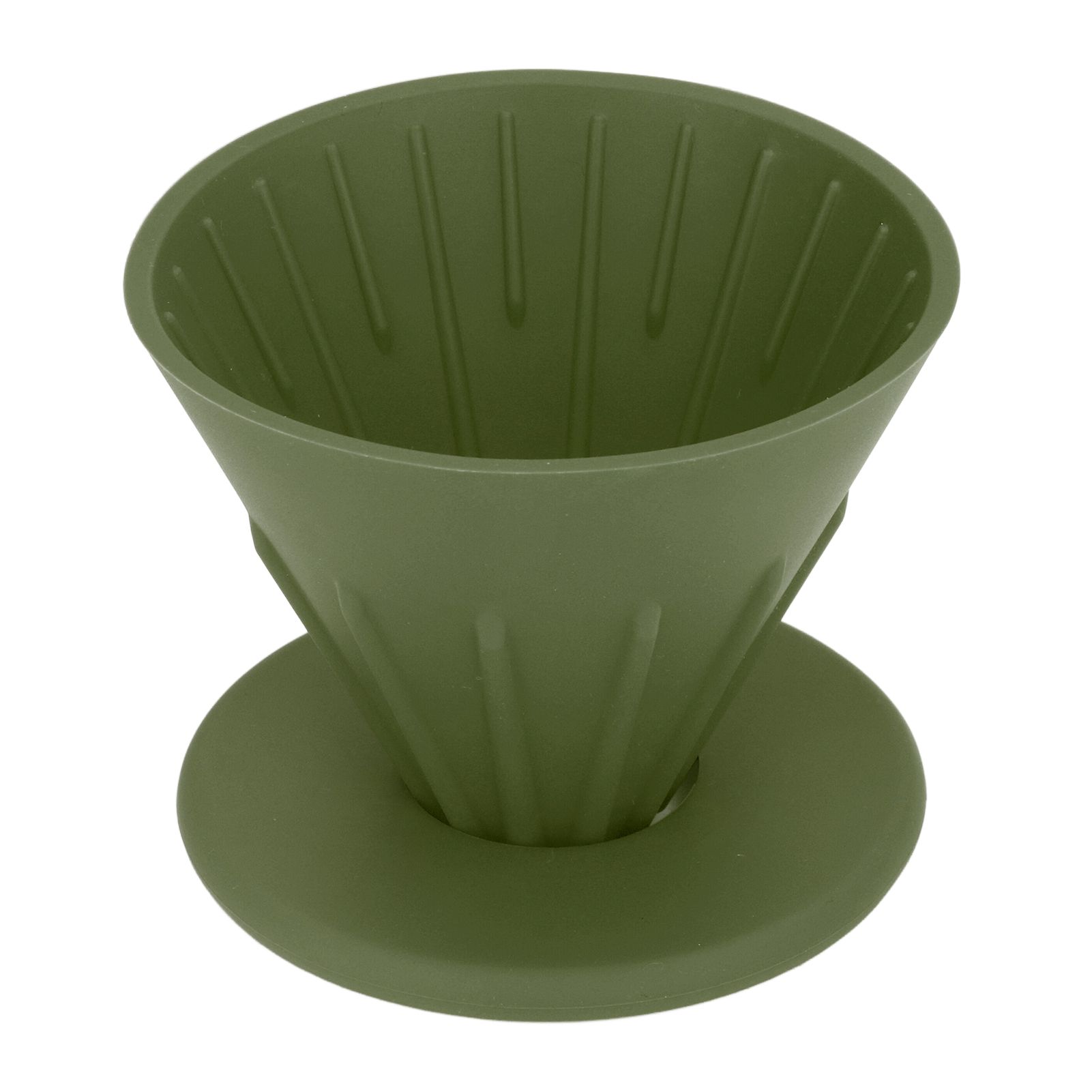 Silicone Coffee Dripper Reusable Cone Coffee Filter Holder for Travel Hiking Camping Home OfficeGreen โ image 6