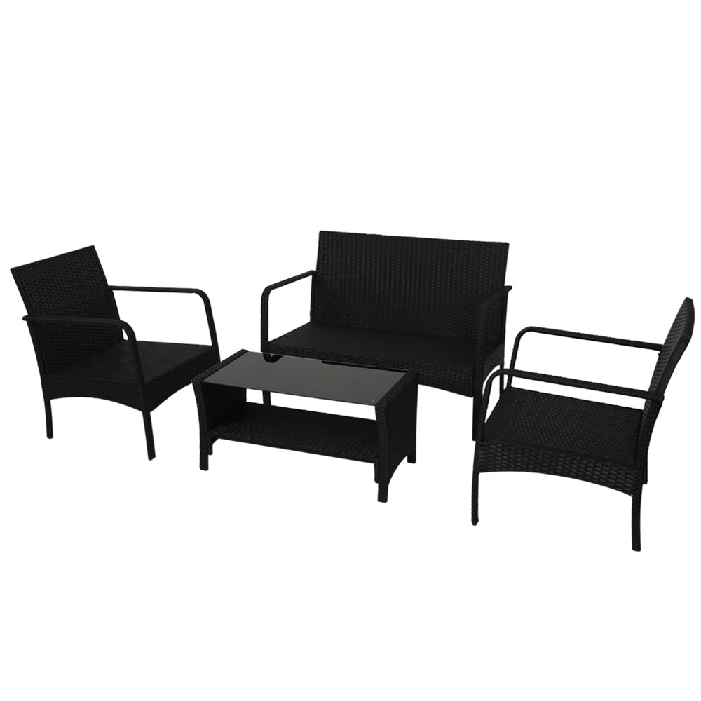 Gardeon Outdoor Sofa Set Lounge Setting Wicker Table and Chairs Garden Patio Furniture โ image 3