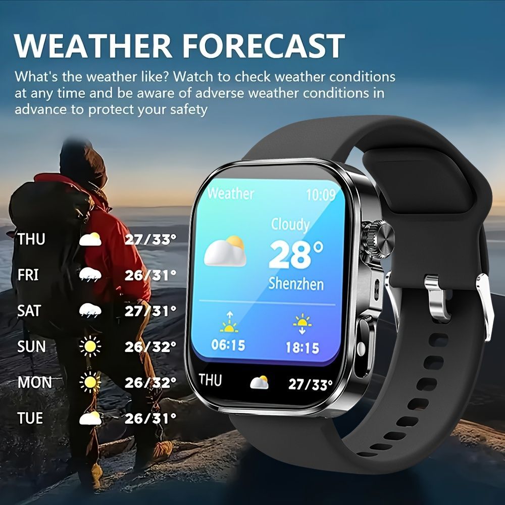 Unisex Smart Watch Australia Advanced Smart Watch Fitness Tracker Watch Call - Silver - Size 01 โ image 5