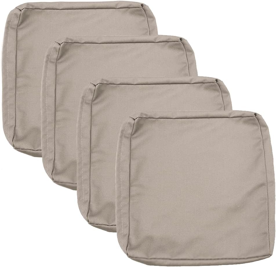 Patio Cushion Covers 24x24 Waterproof Outdoor Cushion Covers for Patio Furniture 4Pack Patio Cushion Slicovers Replacement Outdoor Seat Cushion Slip Cover for