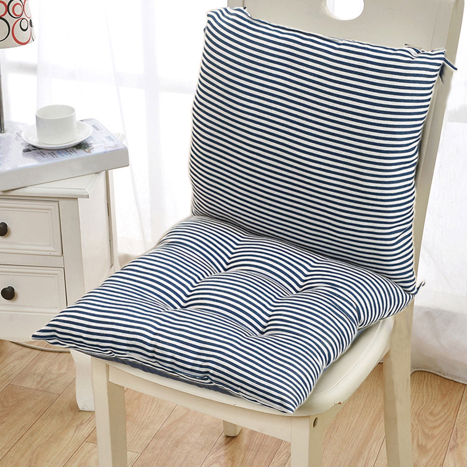High Back Chair Cushions with Ties, 15.7" Indoor Outdoor Rocking Patio Chair Cushions, Non-skid No-Slip Onepiece Dining Chair Pad for Kitchen Dining Room — image 5