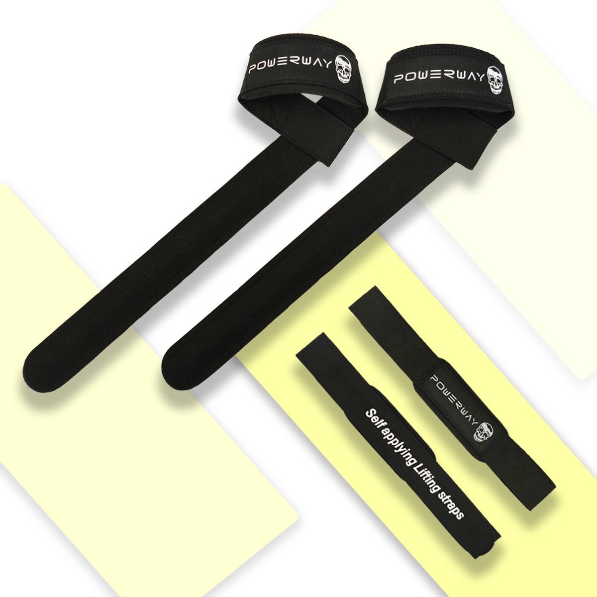 Wrist Guards Silicone Deadlift Fitness Support 2Pc Black-automatic model — image 3