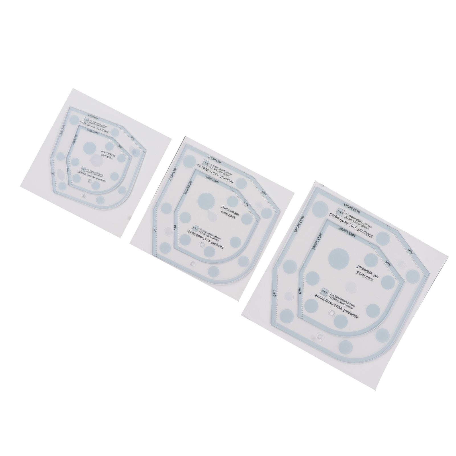 6in 8in 10in 3 Sizes Bowl Cozy Template Acrylic Bowl Cozy Pattern Template Cutting Ruler Set โ image 5