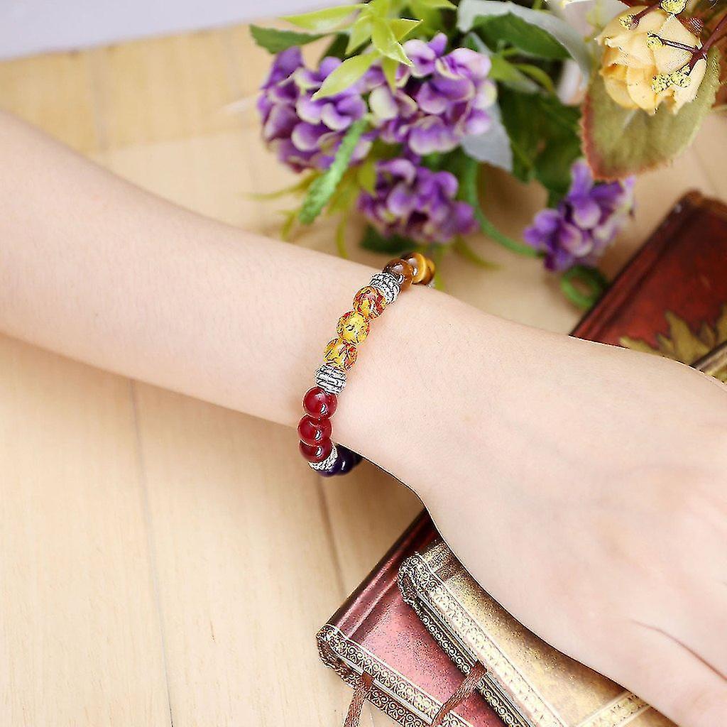 7 Chakra Crystals Gemstones Healing Beads Bracelet Women Natural Stone Yoga Reiki Balancing Mala Meditation Beaded โ image 5