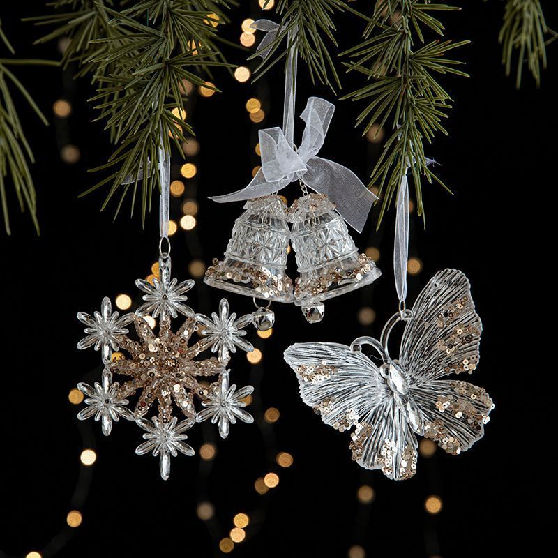 2pcs Snowflake A Christmas Ornament Props — image 3