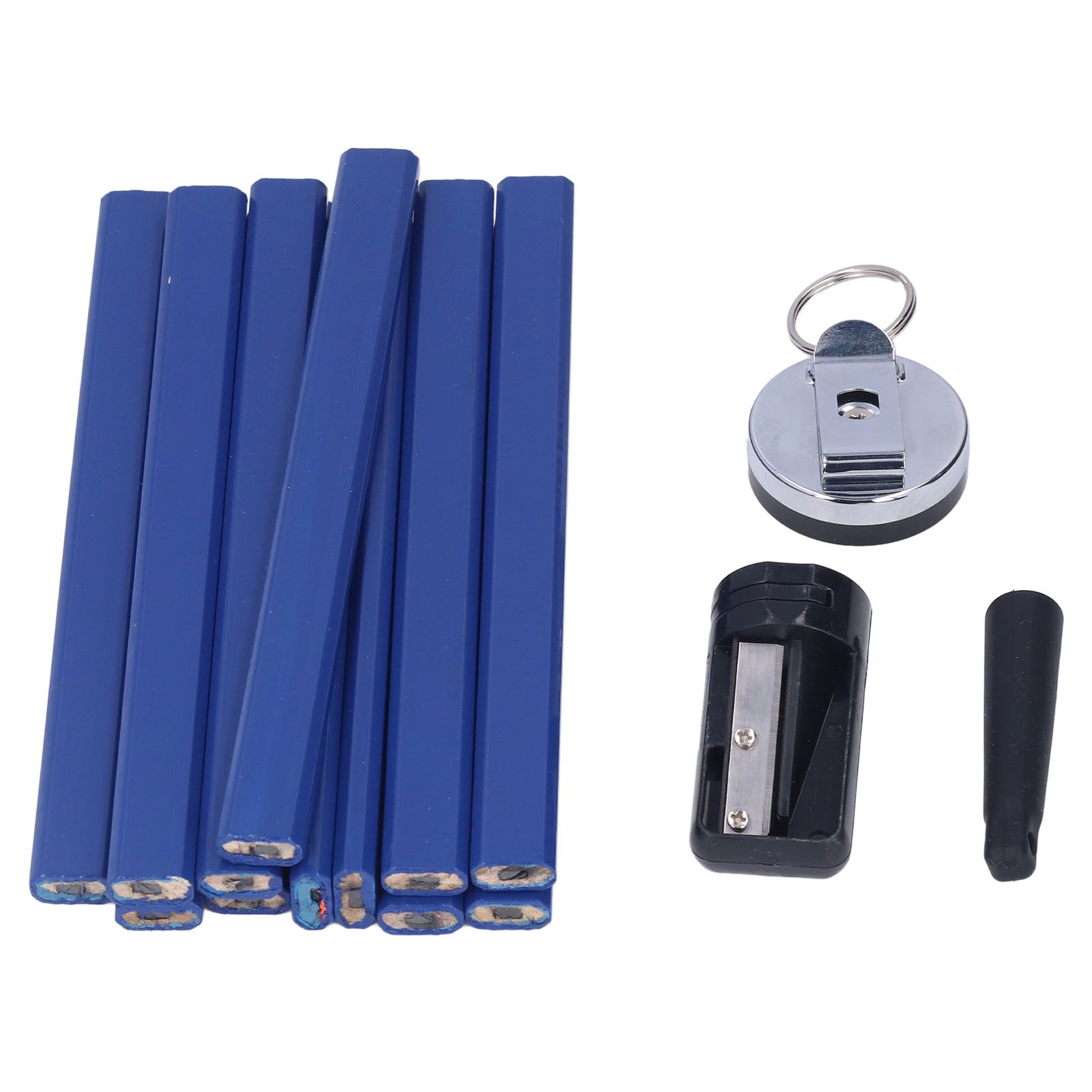7in Carpenter Pencil Set with Sharpener Flat Octagonal Woodworking Pencil Wood Marking Pencil for Carpentry โ image 5