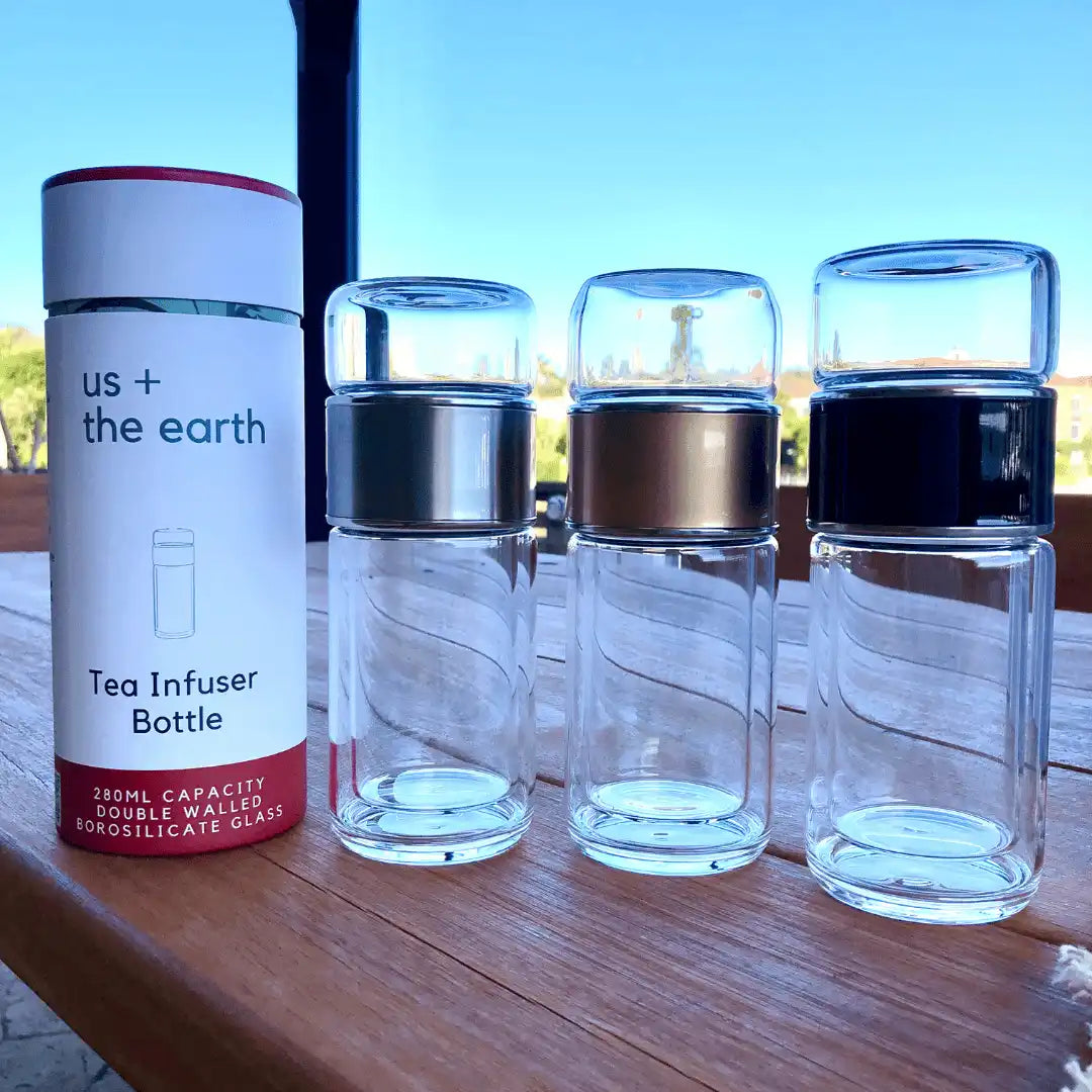 Double Wall Glass Tea Infuser Bottle — image 4