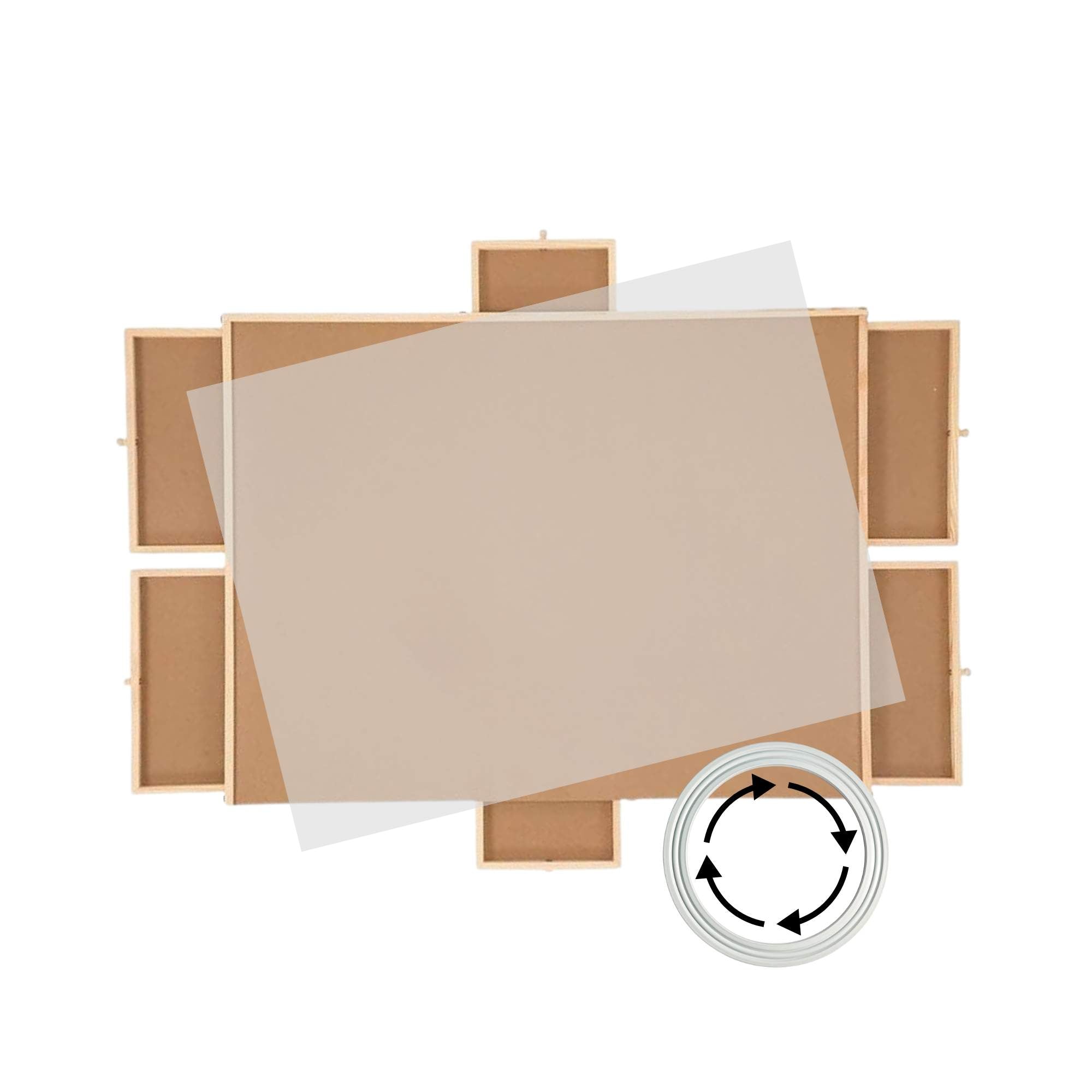 Social Hike Puzzle Board 1500 pcs - Rotating Tabletop with 6 Drawers and Cover β image 2