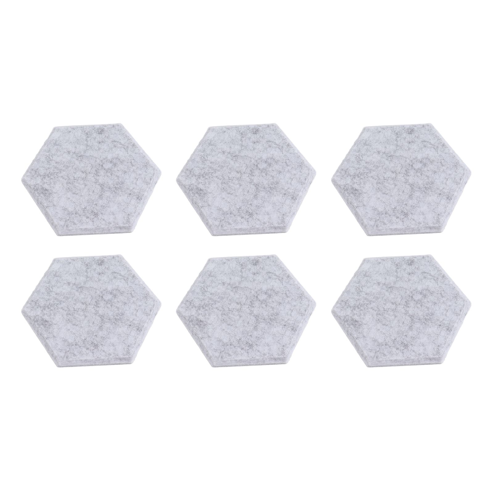 12PCS Hexagon Acoustic Panels High Density Sound Absorbing Panels Sound Proof Beveled Edge Wall Panels 14x12x7cm Light Gray โ image 3