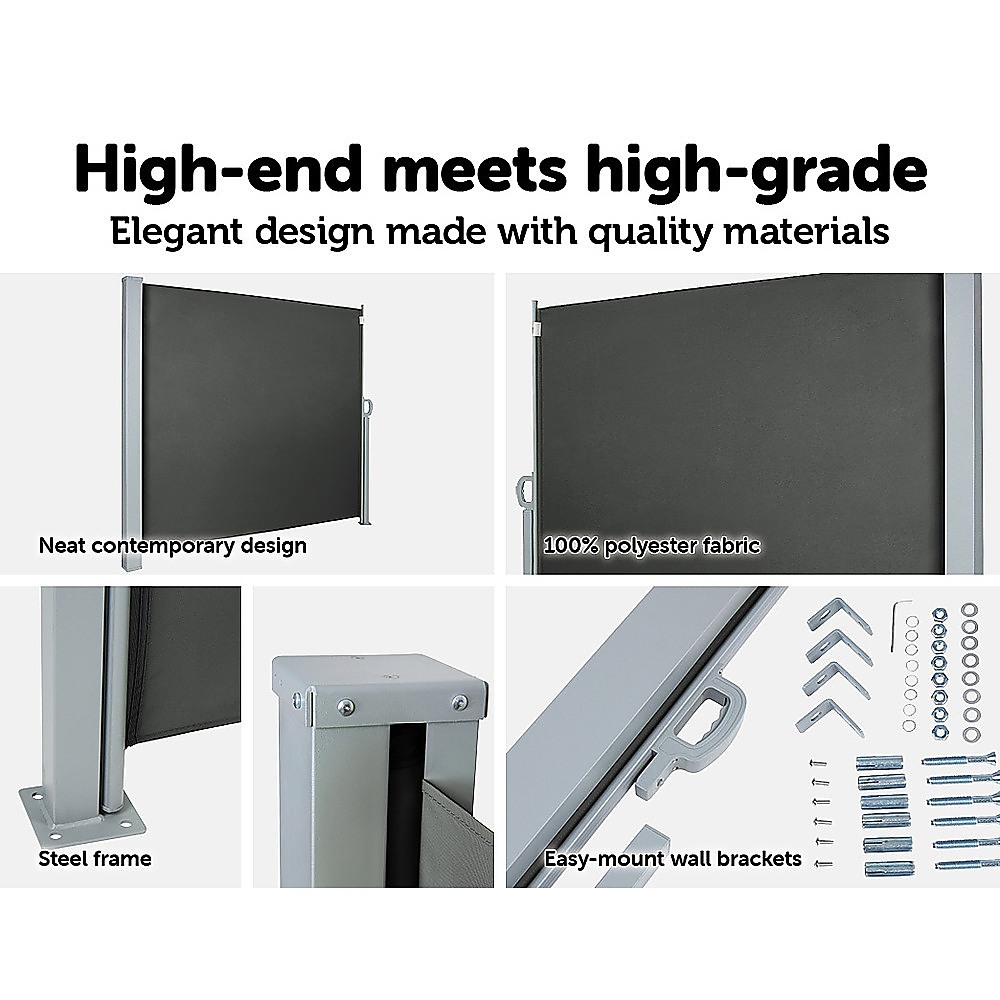 1.8X3M Retractable Side Awning Shade — image 3