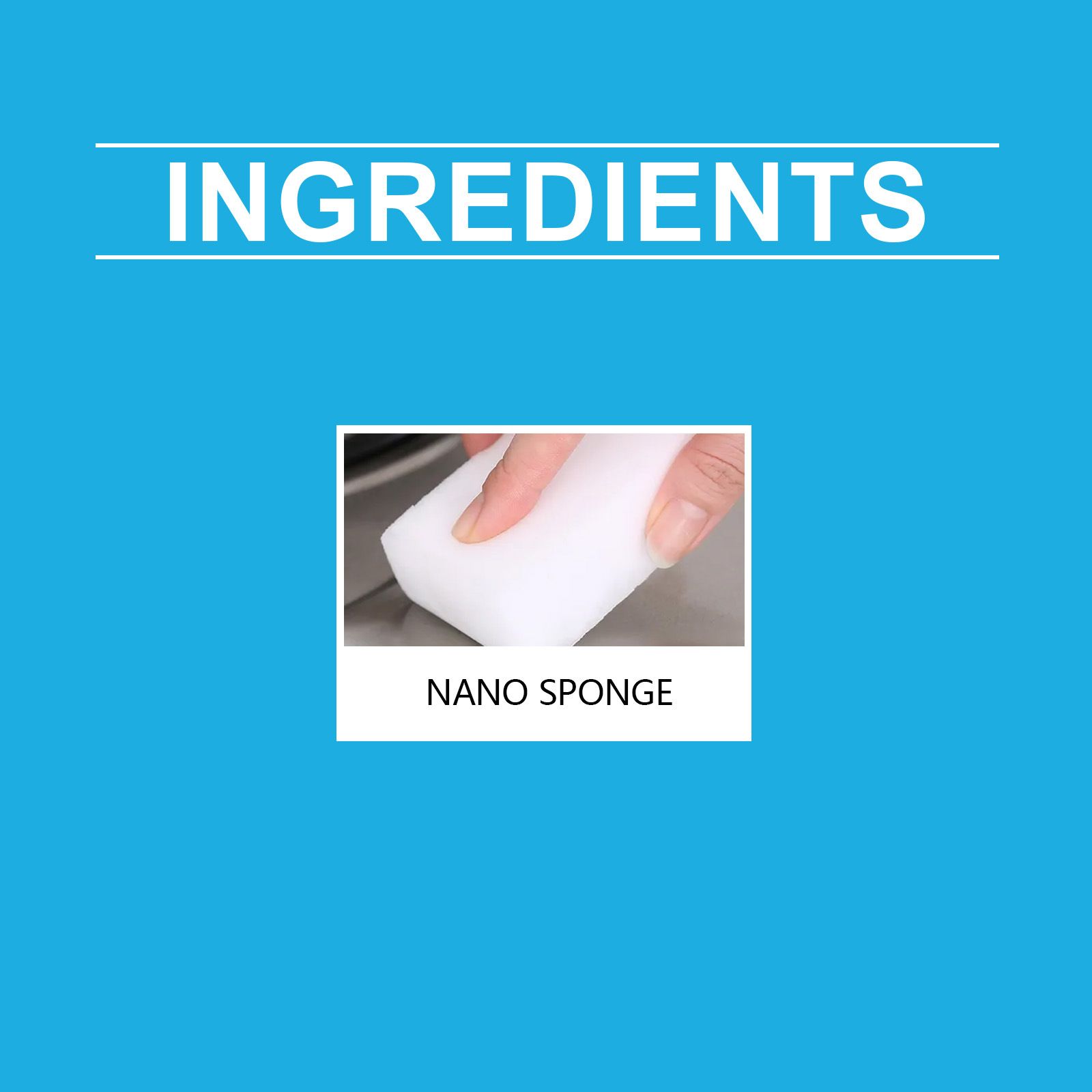6 Pack Melamine Cleaning Sponges Double Density — image 3