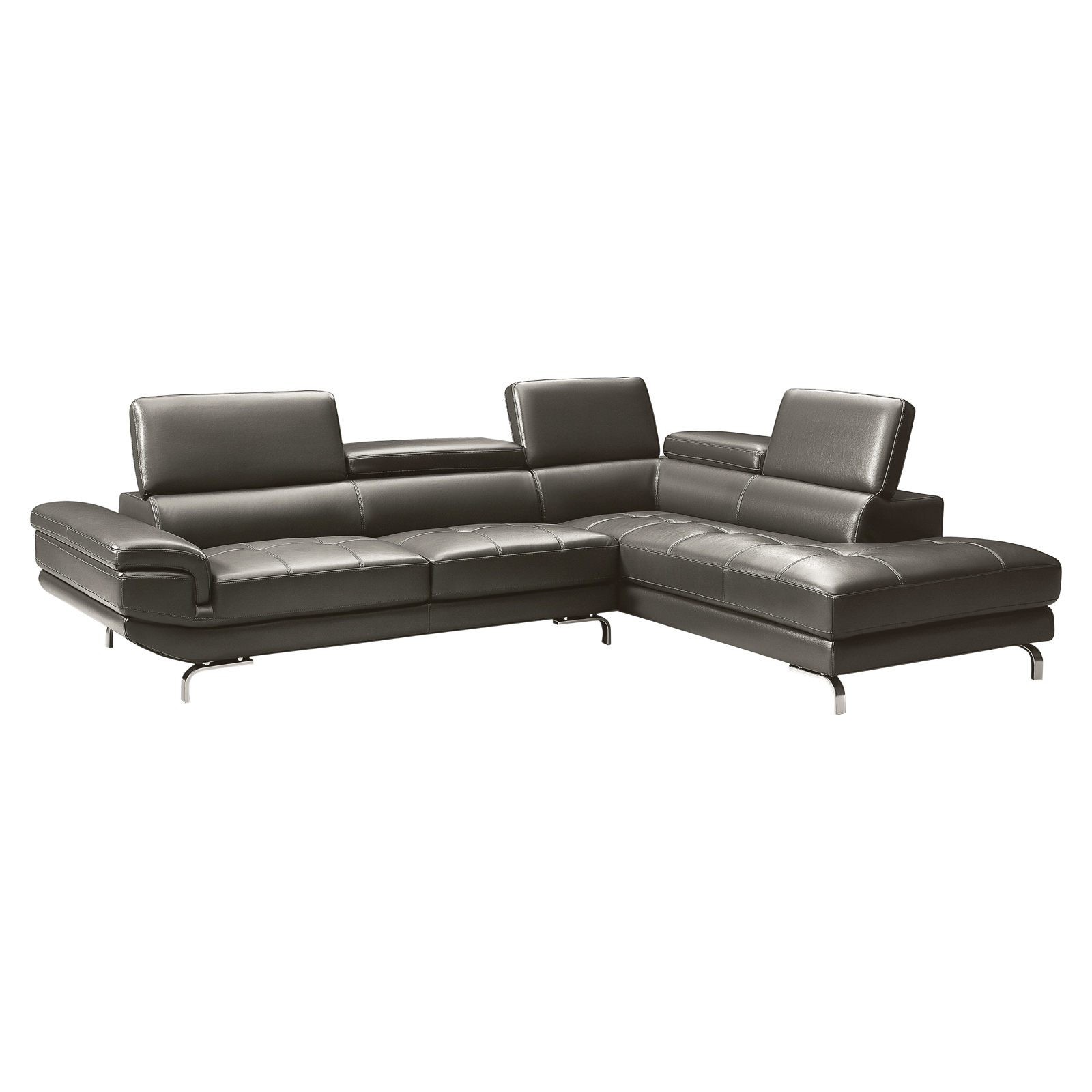 Vienna Sofa Faux Leather 5 Seater Grey — image 2