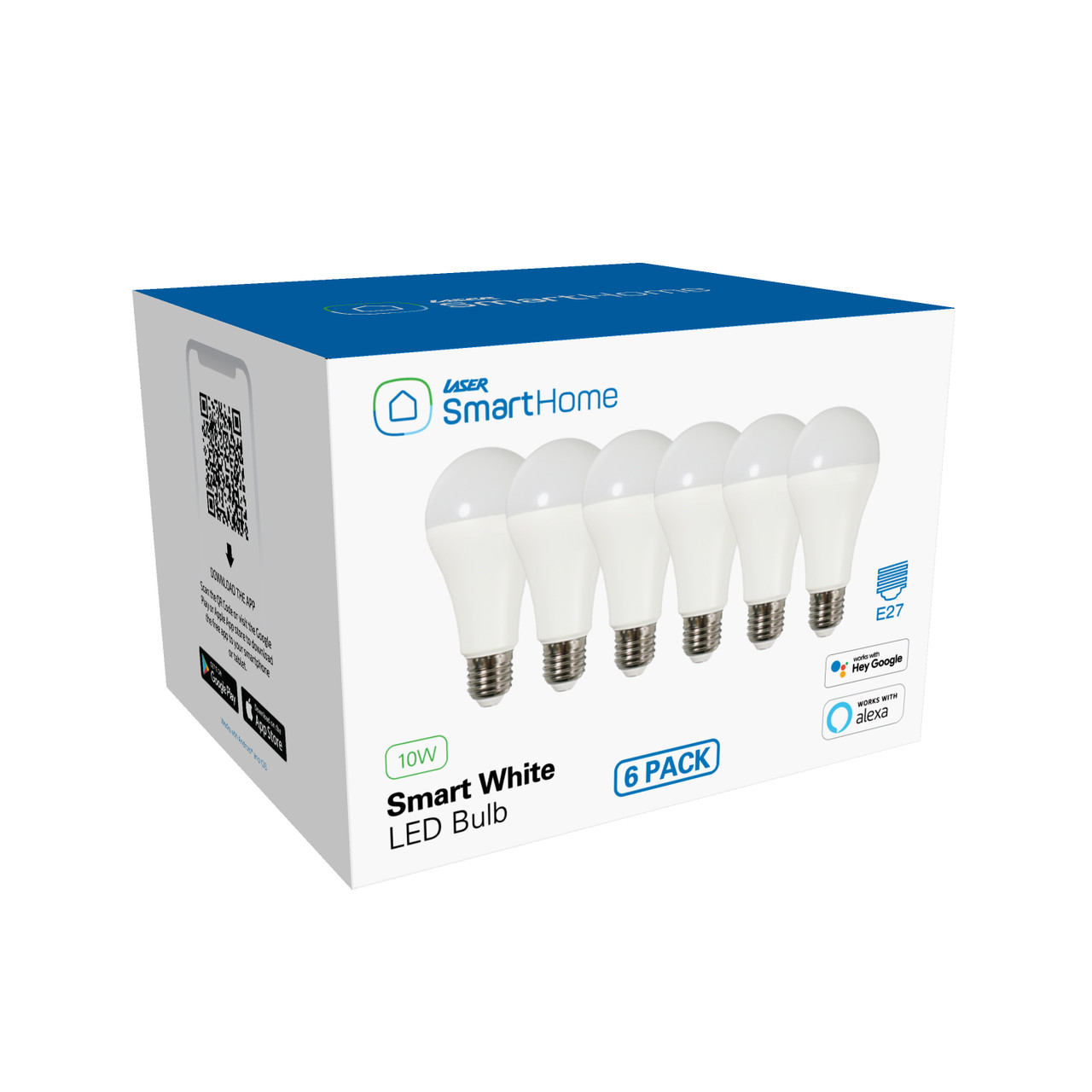 Laser Smart White LED Bulb E27 6 Pack โ Wi-Fi Control โ image 3