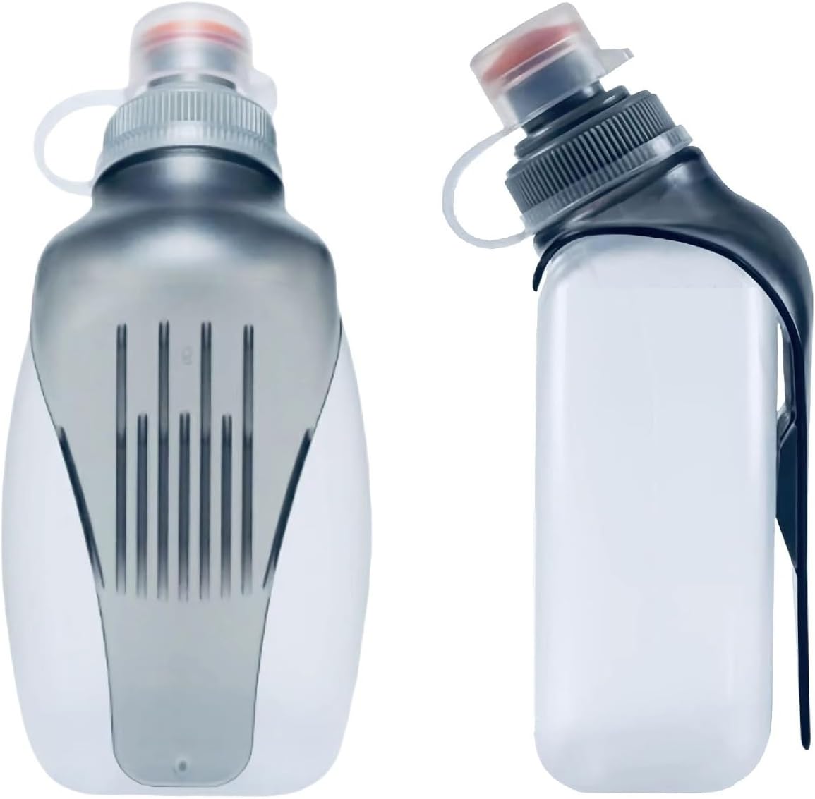 Water Bottle for Running No Bounce Water Bottle with Clip and Cover Cap,BPA-Free Plastic, 8.8oz (250ml) for