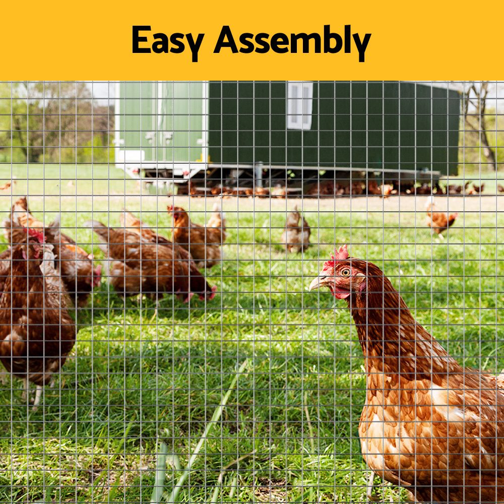 i.Pet Poultry Chicken Fence Pet Netting Wire Mesh Roll Duck Goose Coop 15Mx120CM โ image 6