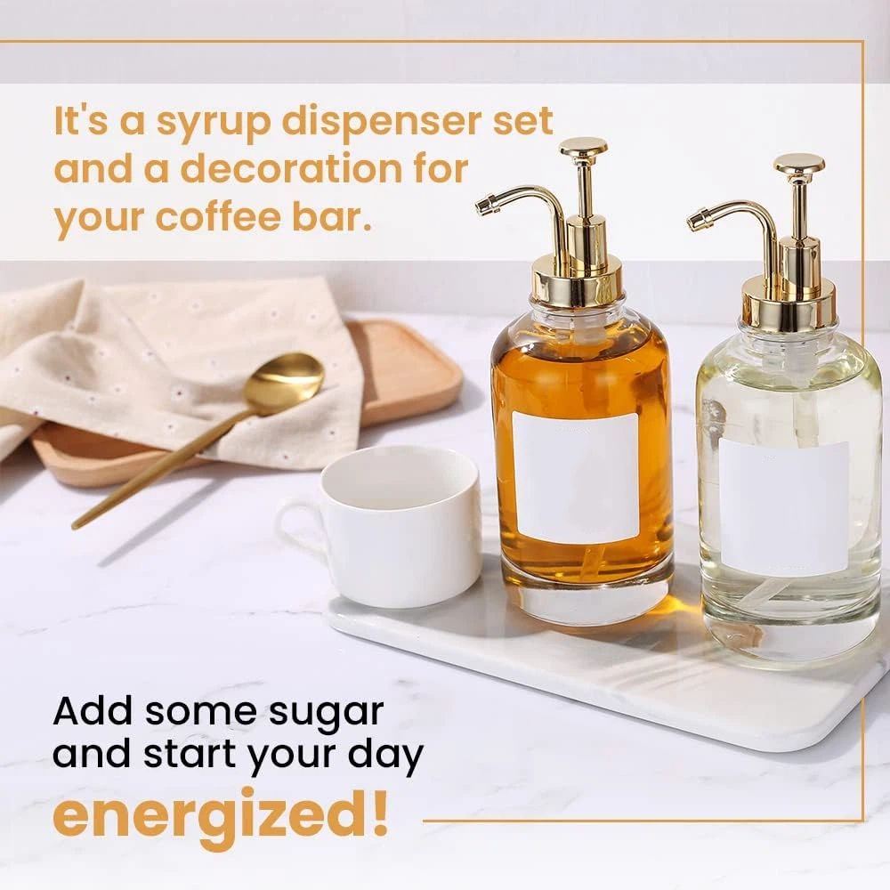 Olive Oil Dispenser for Kitchen, Cooking Oil and Vinegar Dispenser Set, Olive Oil Bottle, Soy sauce dispenser, coffee syrup bottles with stainless steel β image 4
