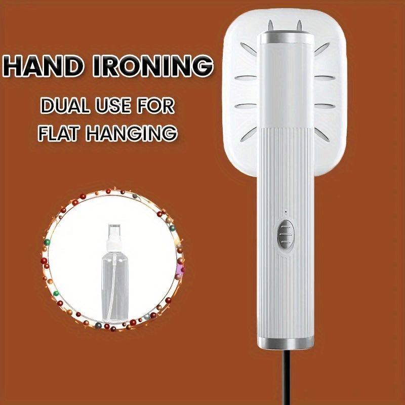 Portable Hand-Held Iron USB-Powered Iron Travel Mini Iron Fast Pre-Heating Iron - Black - Size 1020 โ image 3