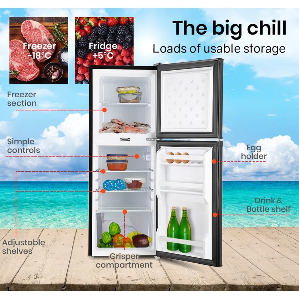 GECKO 125L Portable Upright Fridge, 12V/24V for Motorhome, Caravan, Silver — image 6