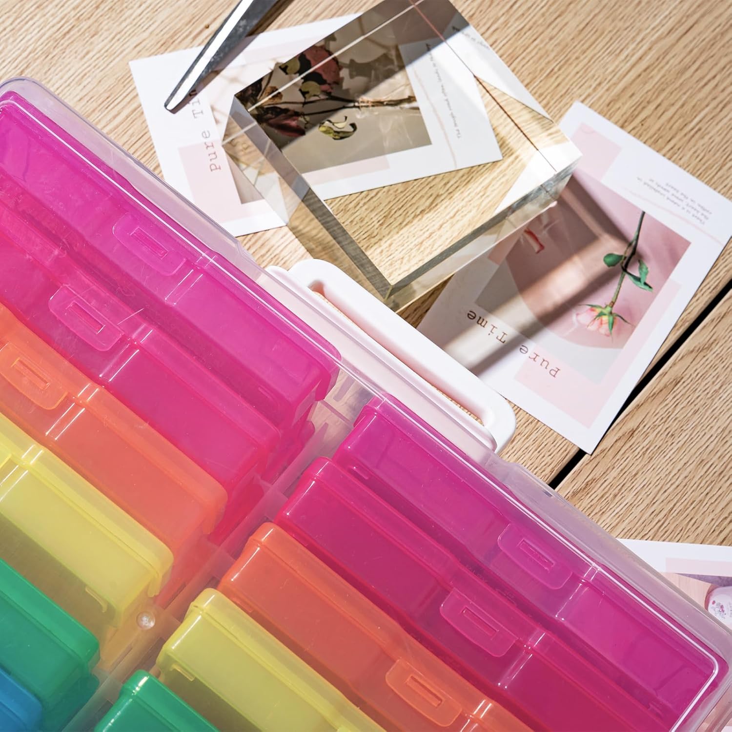 Photo Album Organizer 4 × 6 Inch Colourful Photo Storage Set — image 5