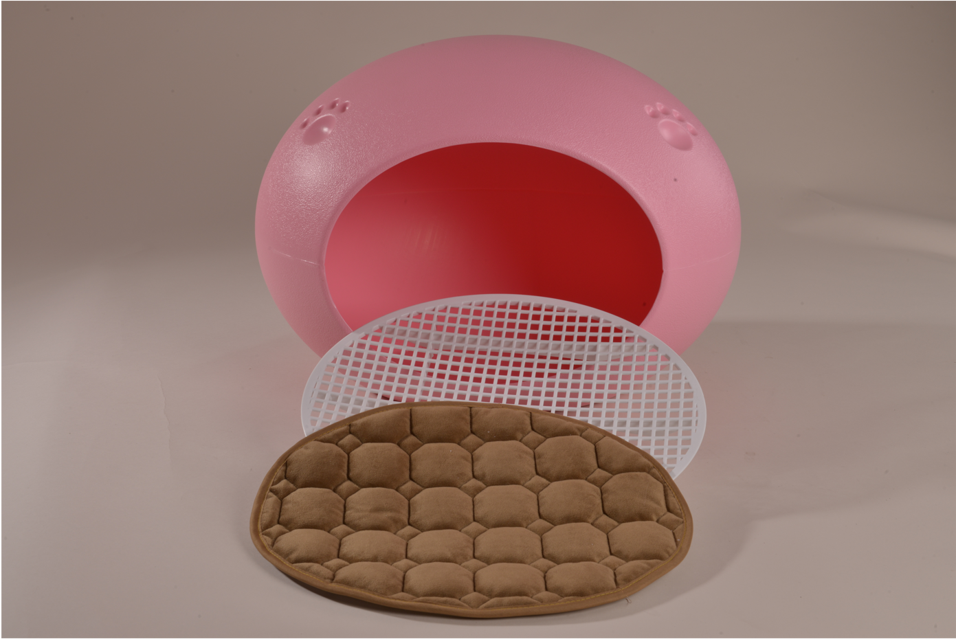 YES4PETS Medium Cave Cat Kitten Box Igloo Cat Bed House Dog Puppy House Pink — image 2