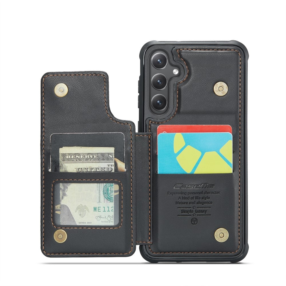Compatible with Samsung Galaxy S25 Case with RFID Protection and Stand in Black โ image 3