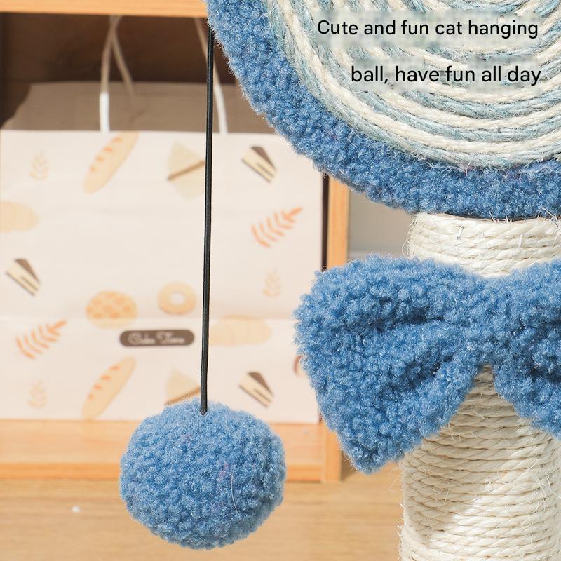 Blue Durable Mushroom Cat Scratching Post - Anti-Slip, No Debris Cat Scratch Pad with Sofa Protection for Small Cats — image 5