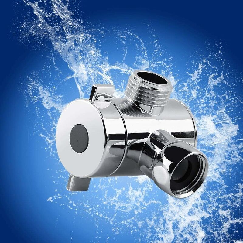 3 Way Multi-Function Shower Faucet Diverter Shower Head Adapter For Shower Arm Kitchen Sink G1/2" T-Bar Faucet — image 2