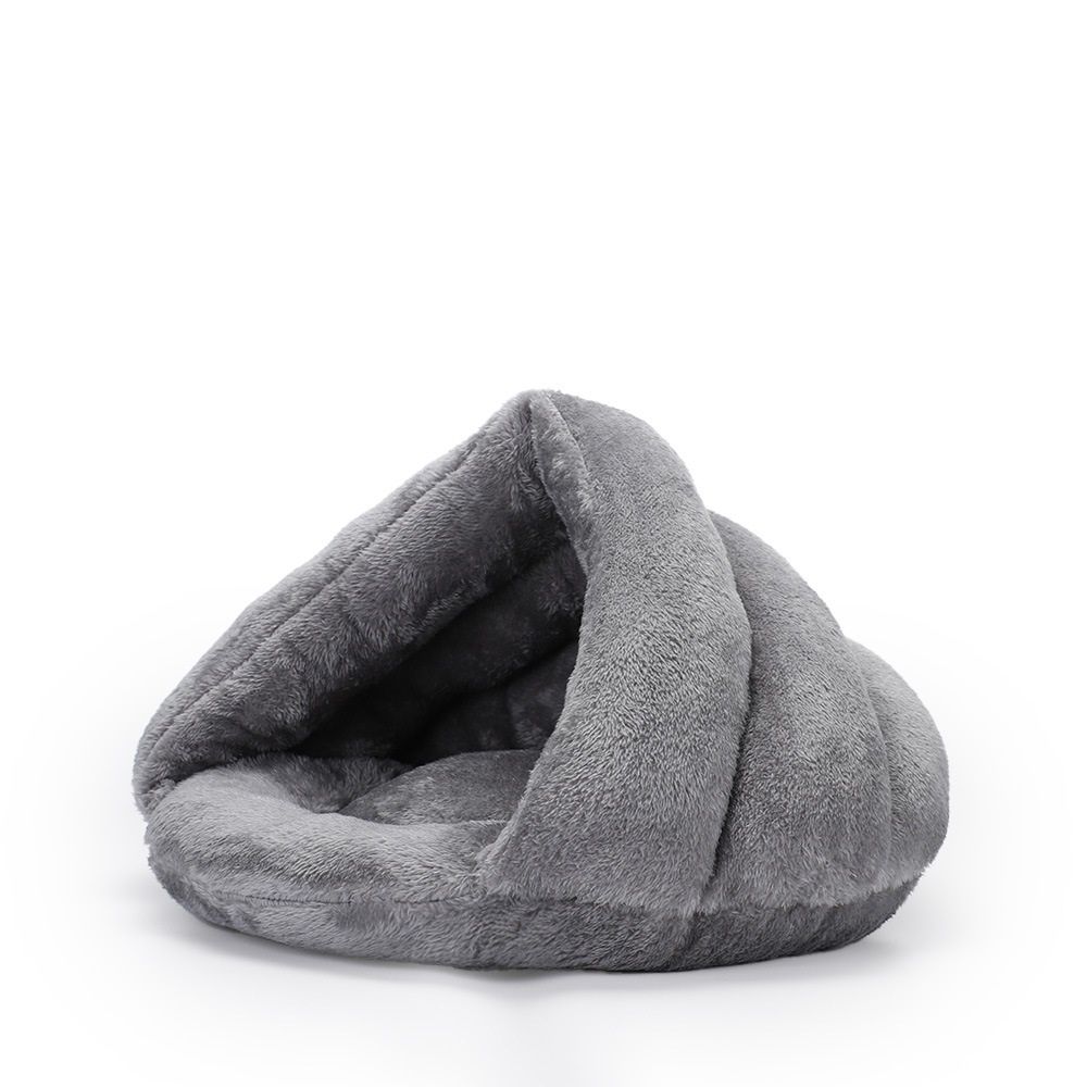 Pet tent cave bed suitable for small and medium-sized cats and dogs, sleeping bag, thick and warm slippers, comfortable dog bed, triangle bed suitable for cats