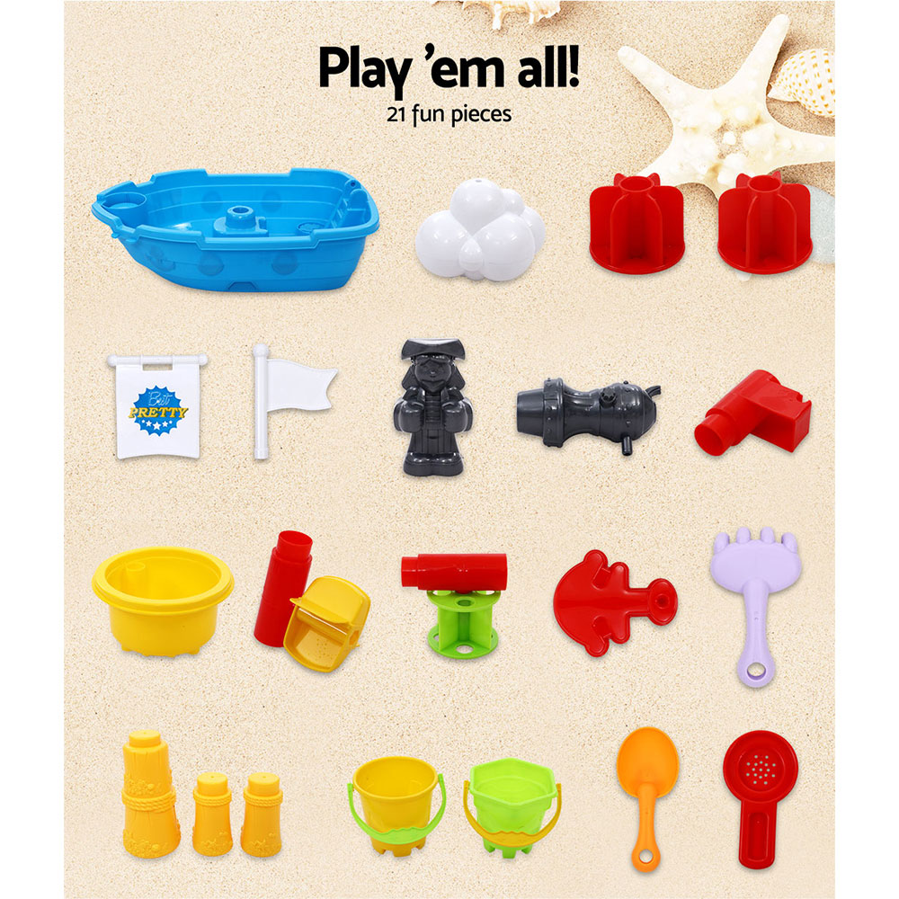 Keezi Kids Sandpit Pretend Play Set Outdoor Toys Water Table Activity Play Set โ image 6