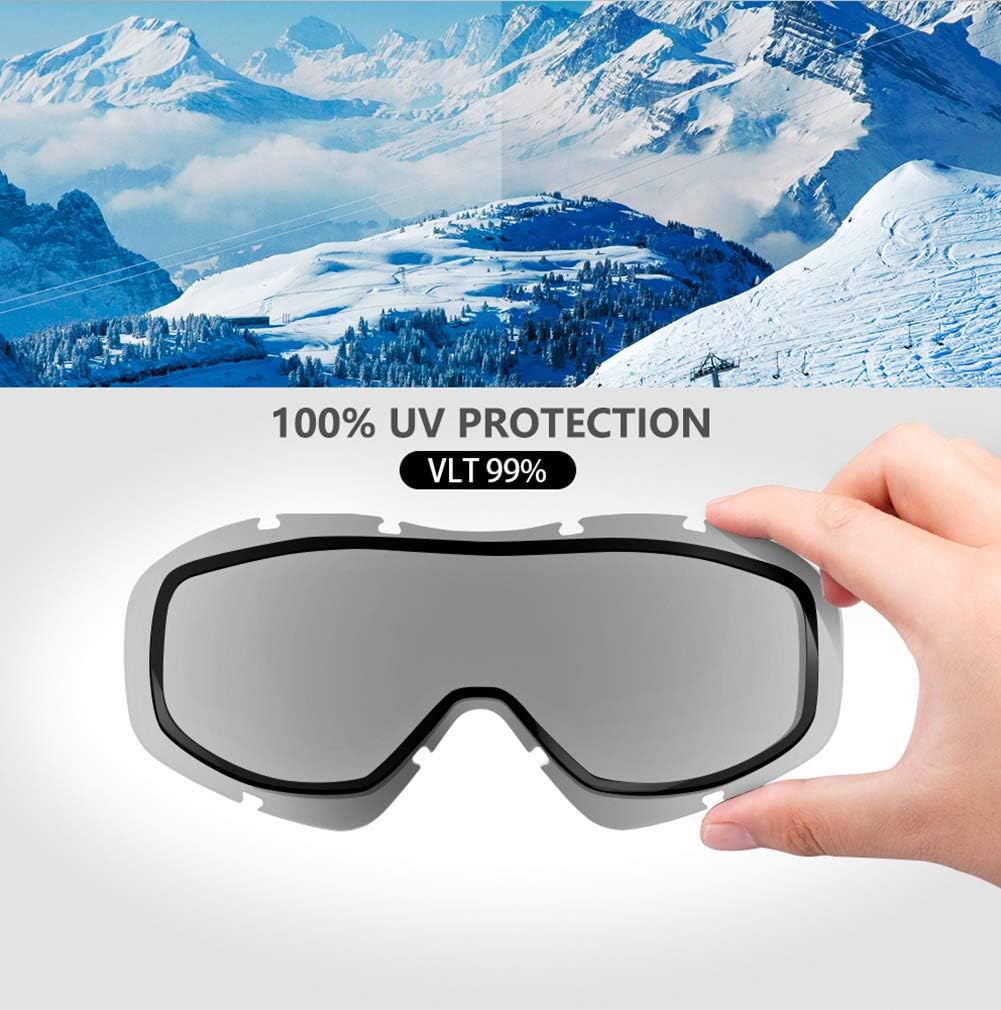 OutdoorMaster OTG Ski Goggles - Over Glasses Ski/Snowboard Goggles for Men, Women & Youth - 100% UV Protection-OM-5 — image 4