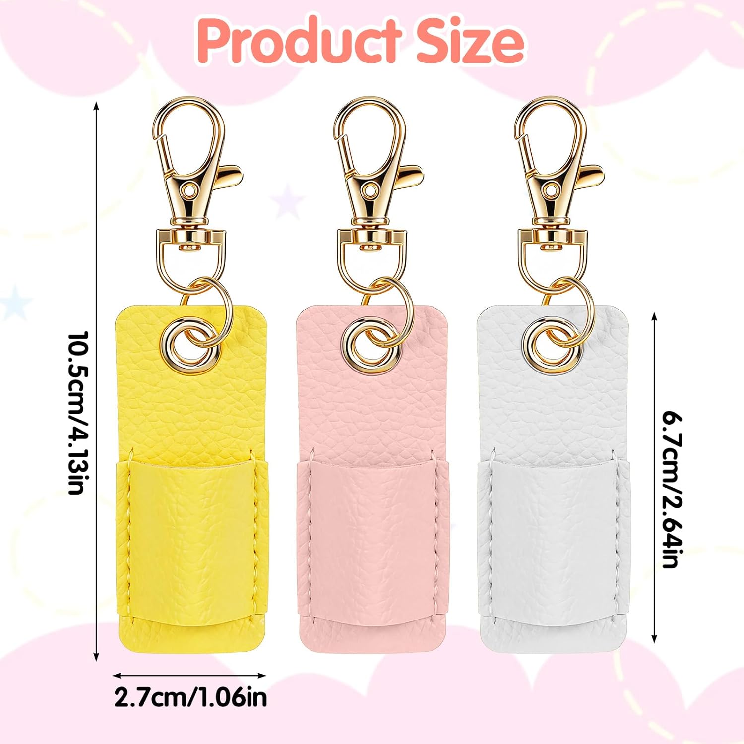 3Pcs Lanyard Pen Holder,Single Lanyard Pen Holder Anti-Lost PU Leather Badge Pens Keychain for Nurses,Courier,Office Supplies