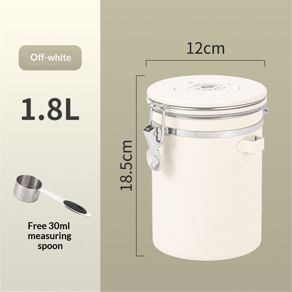 Coffee Canister Airtight Coffee Container Stainless Steel Coffee Bean Storage Container with Scoop Coffee Canister for Beans Grounds Sugar Flour Tea — image 2