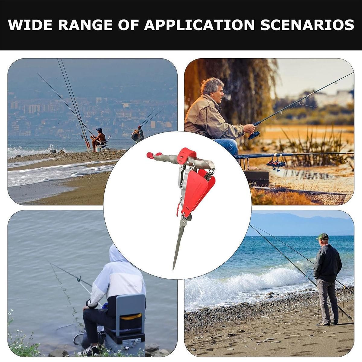 Automatic Fishing Rod Holder Spring Cast Starter Floor Mount Rod Stand Support โ image 6