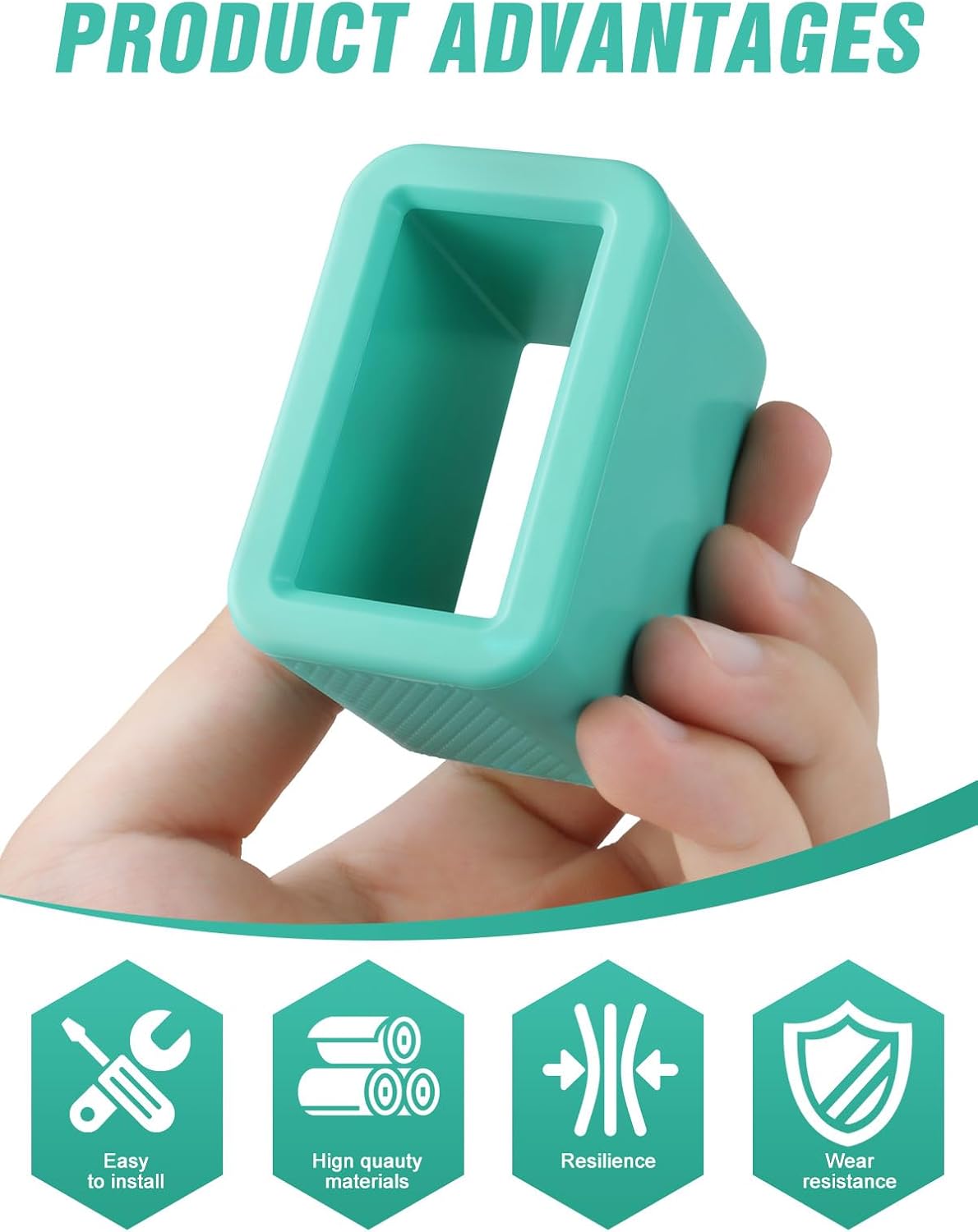 2 PCS Seat Belt Buckle Holder, Silicone Seatbelt Buckle Booster to Makes Receptacle Stand Upright for Easy Access (Mint Green) โ image 2