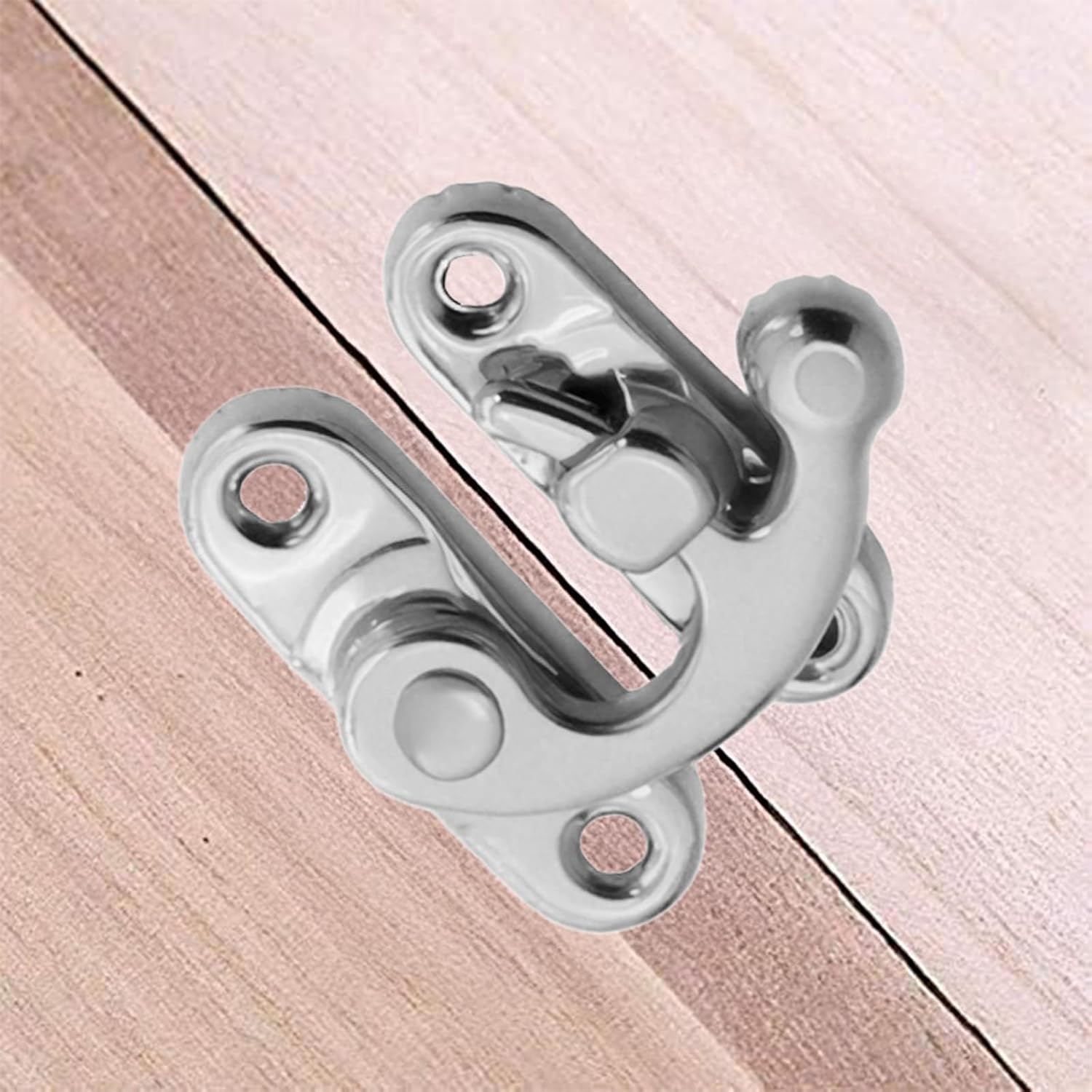 Biaungdo 5pcs Retro Vintage Style Swing Bag Clasp Closure Lock Latch for Furniture Wooden Box Jewelry Case Silver Tone with Mounting Screw & Screwdriver, 33 x โ image 6