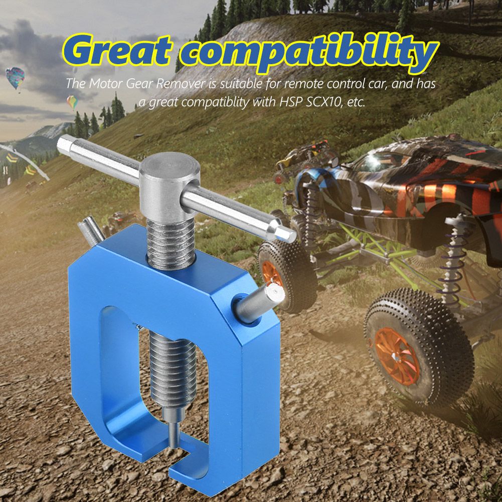 Motor Gear Puller, Motor Pinion Gear Puller Remover Tools Set RC Hobby Model Motor Pinion Parts(Blue) Mini Gear Puller Rc Car Fan โ image 5