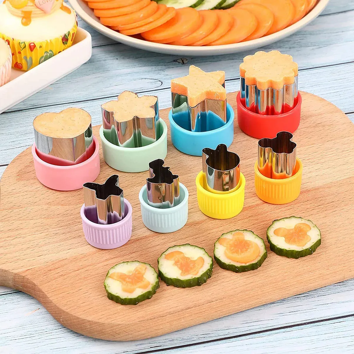 12PCS Sandwich Cutters Cartoon Cookie Molds Food Grade For Baking Decoration — image 6