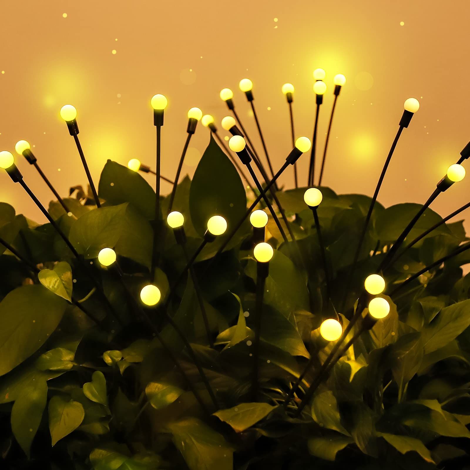 Firefly Garden Lights Solar Outdoor, Solar Firefly Lights Outdoor Waterproof 2 Pack 8 LED Swaying Outdoor Lights Solar Powered — image 3