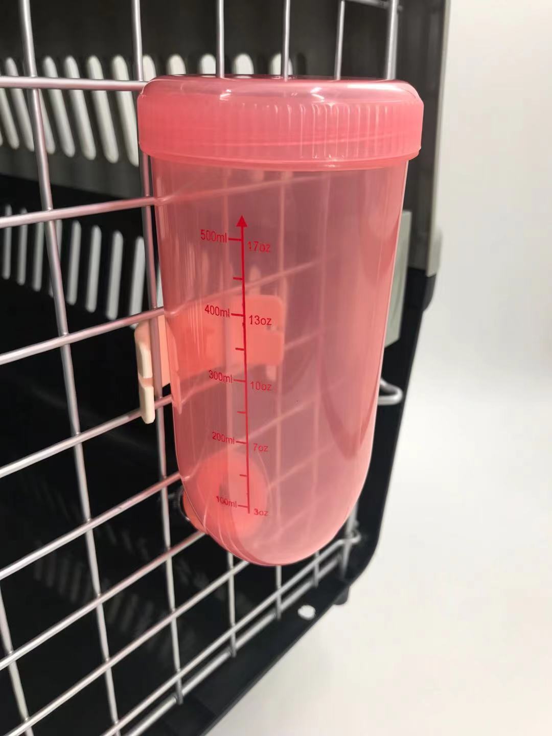 YES4PETS 500ml Dog Cat Hamster Rabbit Water Bottle Hanging Drinking Dispenser Feeder Pink — image 4