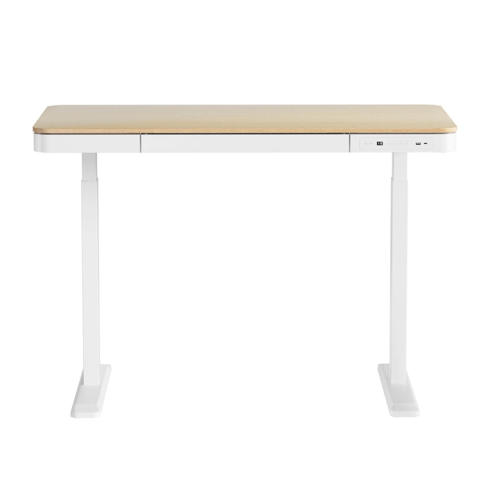 Artiss Standing Desk Motorised Electric Dual Motor Draw 120CM Oak — image 3