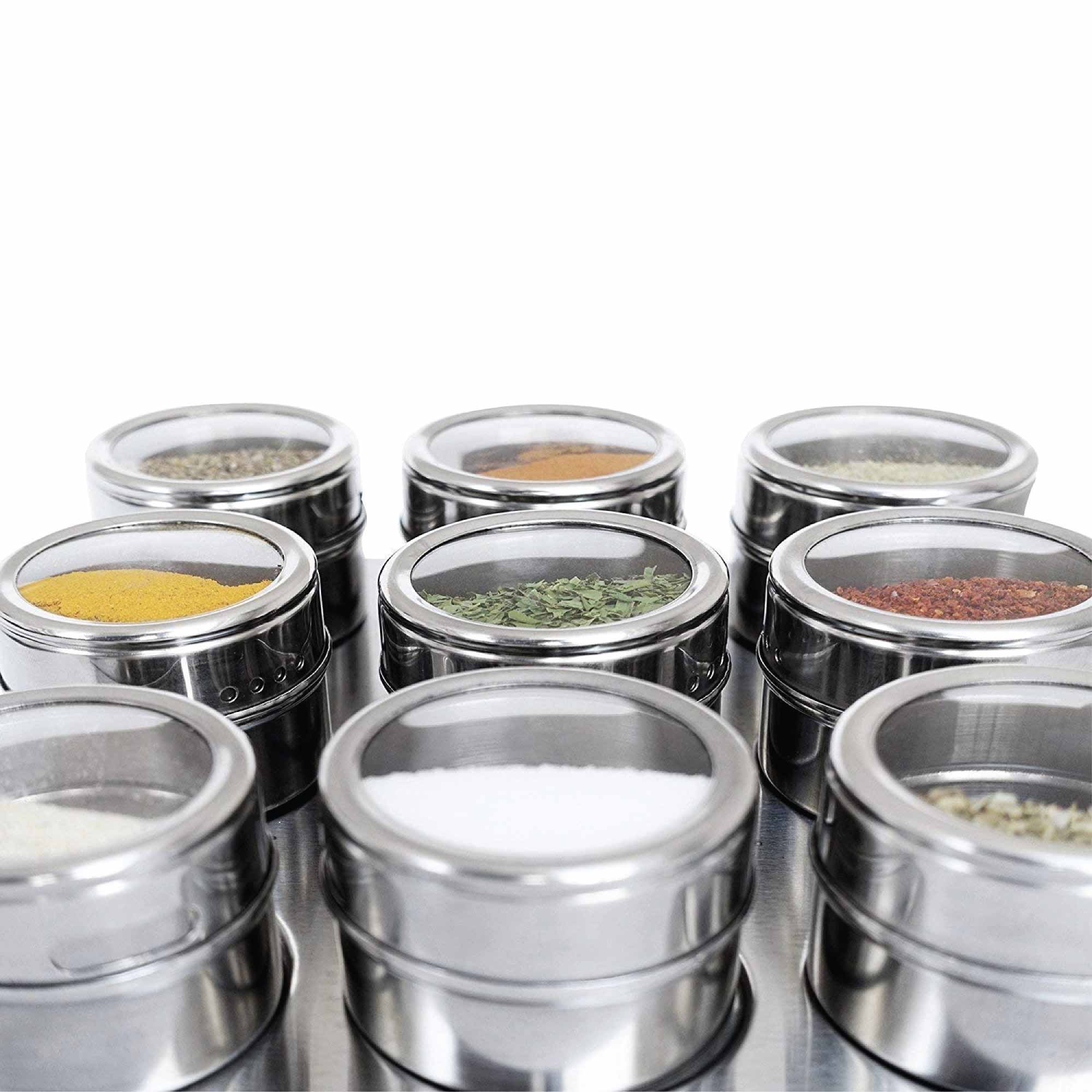 150g Magnetic Spice Jar Stainless Steel Tin - Herb Seasoning Storage Container — image 6