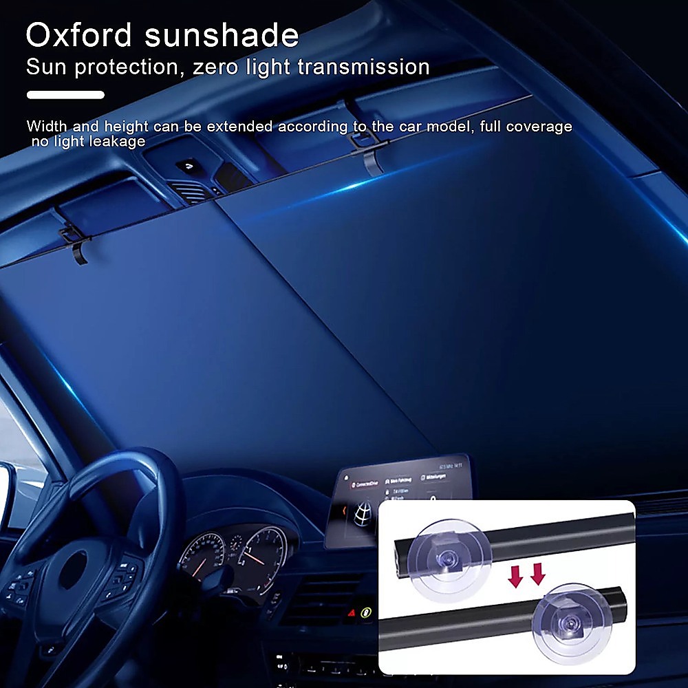 Retractable Sunshade for Car Windshield โ UV Protection Window Cover โ image 5